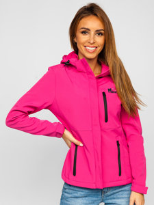 Rožinė moteriška demisezoninė striukė softshell Bolf HH028