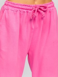 Rožinės moteriškos sportinės kelnėsBolf 0011