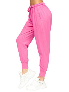 Rožinės moteriškos sportinės kelnėsBolf 0011
