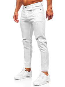 Slim Fit vyriški džinsai Baltas Bolf 5872