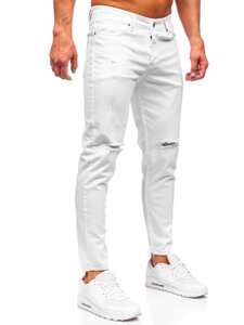 Slim Fit vyriški džinsai Baltas Bolf 5873