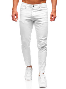 Slim Fit vyriški džinsai Baltas Bolf 5877