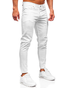 Slim Fit vyriški džinsai Baltas Bolf 5877