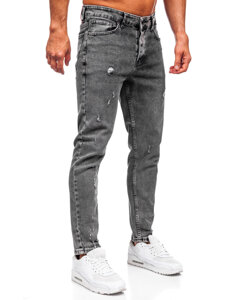 Slim Fit vyriški džinsai Grafitas Bolf 6642