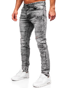 Slim Fit vyriški džinsai Grafitas Bolf MP0163N