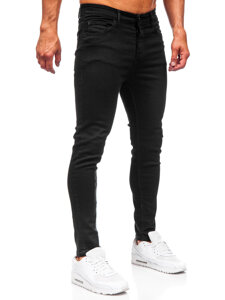 Slim Fit vyriški džinsai Juoda Bolf 6103