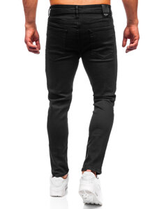 Slim Fit vyriški džinsai Juoda Bolf 6382