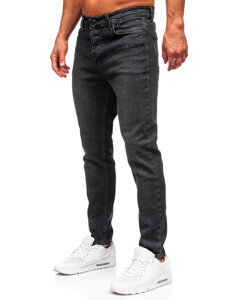 Slim Fit vyriški džinsai Juoda Bolf 6648