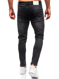 Slim Fit vyriški džinsai Juoda Bolf 6687