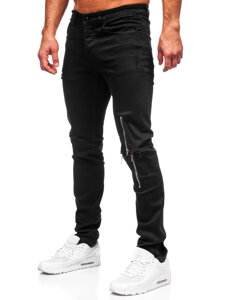 Slim Fit vyriški džinsai Juoda Bolf MP0087N