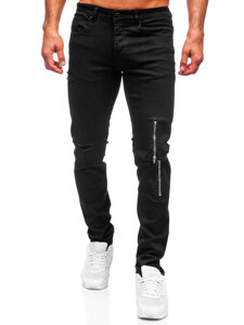 Slim Fit vyriški džinsai Juoda Bolf MP0087N