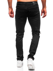 Slim Fit vyriški džinsai Juoda Bolf MP0117N