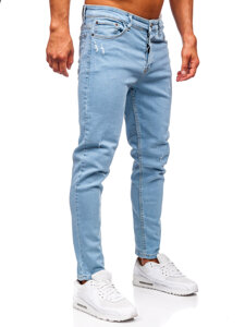 Slim Fit vyriški džinsai Mėlyna Bolf 6199