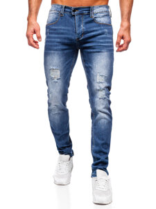 Slim Fit vyriški džinsai Mėlyna Bolf MP0017B