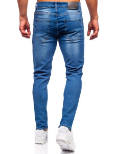 Slim Fit vyriški džinsai Tamsiai mėlyna Bolf 6458