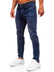 Slim Fit vyriški džinsai Tamsiai mėlyna Bolf 6479