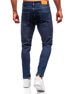 Slim Fit vyriški džinsai Tamsiai mėlyna Bolf 6479