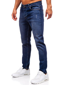 Slim Fit vyriški džinsai Tamsiai mėlyna Bolf 6558-2