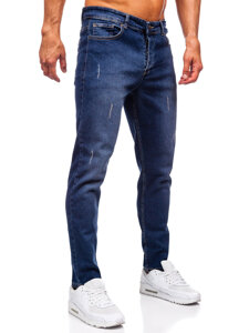 Slim Fit vyriški džinsai Tamsiai mėlyna Bolf 6558-2