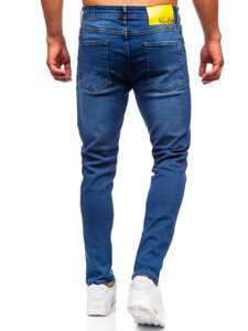 Slim Fit vyriški džinsai Tamsiai mėlyna Bolf 6591