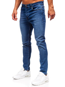 Slim Fit vyriški džinsai Tamsiai mėlyna Bolf 6592