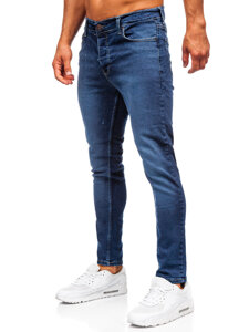 Slim Fit vyriški džinsai Tamsiai mėlyna Bolf 6596