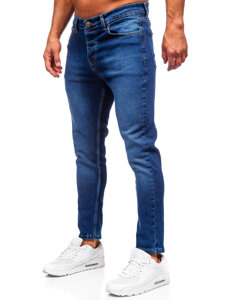 Slim Fit vyriški džinsai Tamsiai mėlyna Bolf 6732