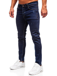 Slim Fit vyriški džinsai Tamsiai mėlyna Bolf 6785