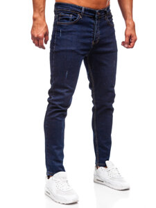 Slim Fit vyriški džinsai Tamsiai mėlyna Bolf 6785