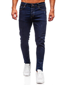 Slim Fit vyriški džinsai Tamsiai mėlyna Bolf 6785