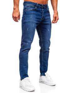 Slim Fit vyriški džinsai Tamsiai mėlyna Bolf 6835