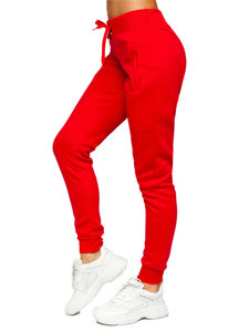 Šviesiai raudonos moteriškos sportinės kelnės Bolf CK-01