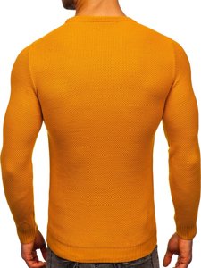 Šviesiai rudas vyriškas megztinis Bolf 4629