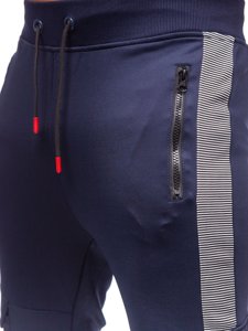 Tamsiai mėlynos vyriškos jogger cargo kelnės Bolf K10283