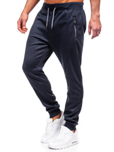 Tamsiai mėlynos vyriškos sportinės jogger kelnės Bolf 8K220