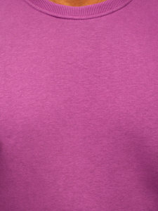 Violetinis vyriškas storas džemperis be gobtuvo Bolf 2001