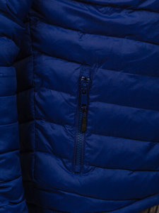 Vyriška demisezoninė sportinė striukė tamsiai mėlyna Bolf SM70