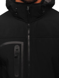 Vyriška striukė softshell juoda Bolf T019