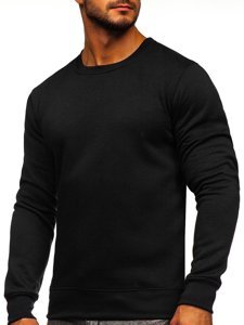 Vyriškas džemperis be gobtuvo juodas Bolf 2001