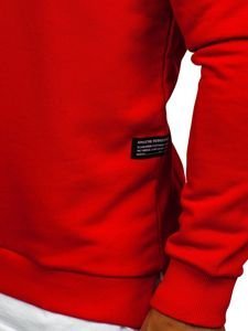 Vyriškas džemperis be gobtuvo su paveikslėliu raudonas Bolf 11114