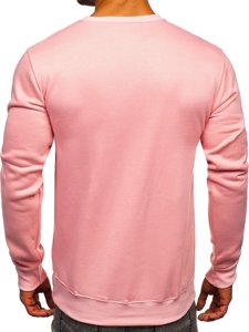 Vyriškas džemperis be gobtuvo šviesiai rožinis Bolf 2001