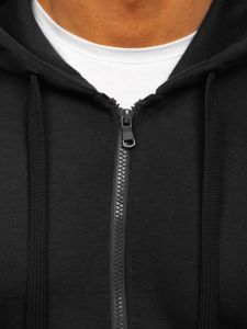 Vyriškas džemperis su gobtuvu juodas Bolf 2008