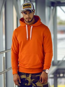 Vyriškas džemperis su gobtuvu oranžinis Bolf 1004-1