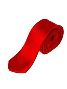 Vyriškas elegantiškas kaklaraištis raudonas siauras Bolf K001