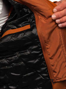 Vyriškas paltas šviesiai ruda Bolf 8856
