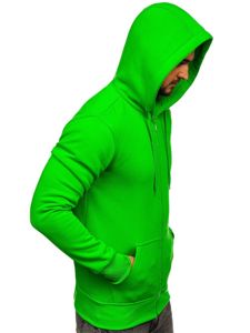 Vyriškas užsegamas džemperis su gobtuvu šviesiai žalias Bolf 2008