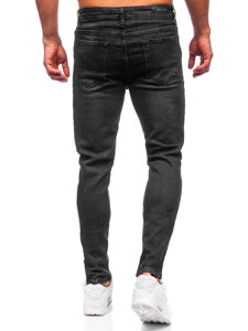 Vyriški džinsai slim fit Juoda Bolf 6131