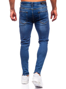 Vyriški džinsai slim fit Tamsiai mėlyna Bolf 6262