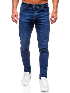 Vyriški džinsai slim fit Tamsiai mėlyna Bolf 6290