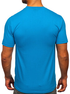 Vyriški medvilniniai marginti marškinėliai Turkis Bolf 5035